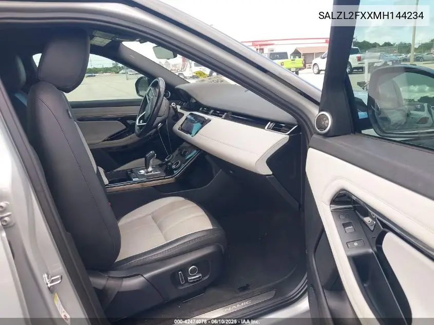 2021 Land Rover Range Rover Evoque R-Dynamic Se VIN: SALZL2FXXMH144234 Lot: 42474078