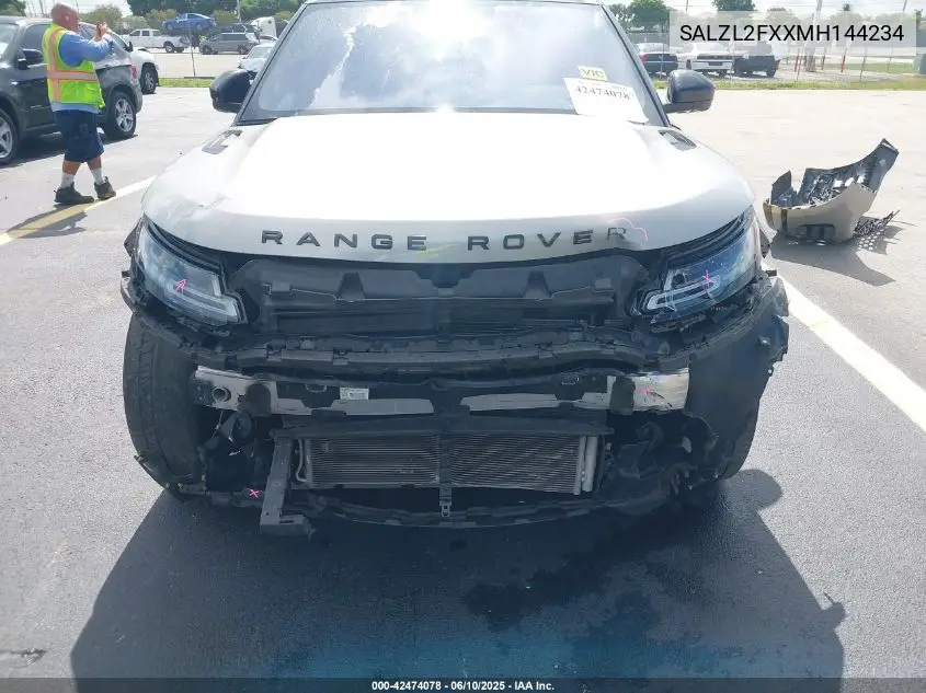 2021 Land Rover Range Rover Evoque R-Dynamic Se VIN: SALZL2FXXMH144234 Lot: 42474078
