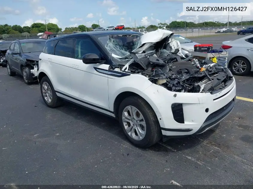 SALZJ2FX0MH126427 2021 Land Rover Range Rover Evoque S