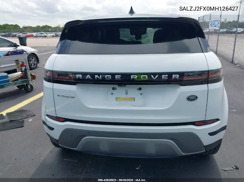 SALZJ2FX0MH126427 2021 Land Rover Range Rover Evoque S
