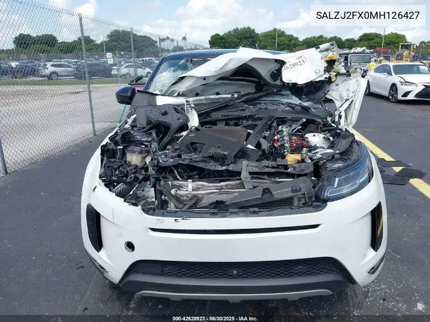 SALZJ2FX0MH126427 2021 Land Rover Range Rover Evoque S