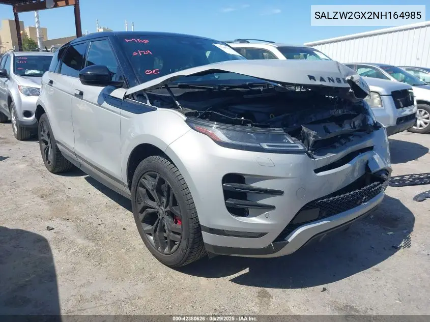 2022 Land Rover Range Rover Evoque R-Dynamic Hst VIN: SALZW2GX2NH164985 Lot: 42380626