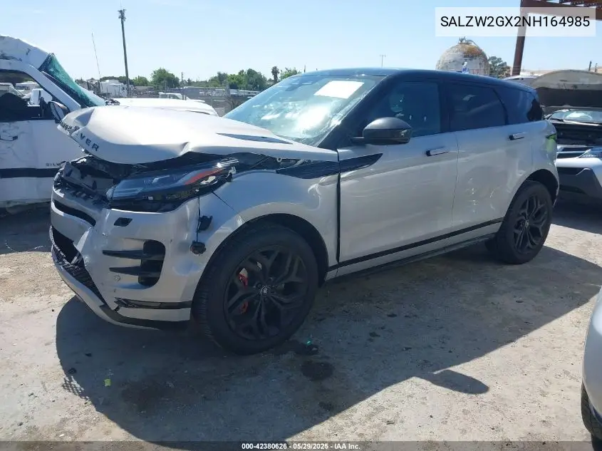 2022 Land Rover Range Rover Evoque R-Dynamic Hst VIN: SALZW2GX2NH164985 Lot: 42380626