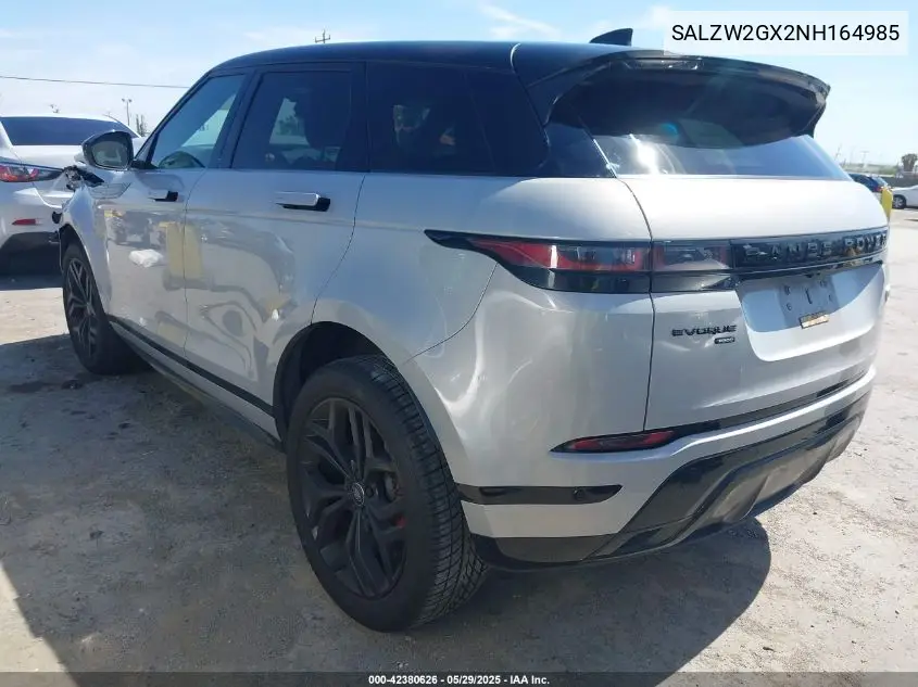 2022 Land Rover Range Rover Evoque R-Dynamic Hst VIN: SALZW2GX2NH164985 Lot: 42380626