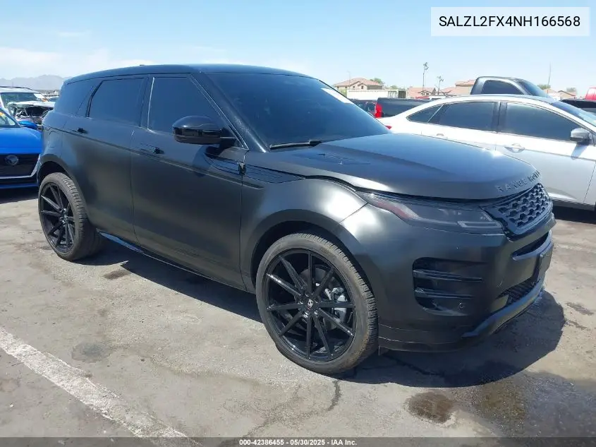 2022 Land Rover Range Rover Evoque R-Dynamic Se VIN: SALZL2FX4NH166568 Lot: 42386455