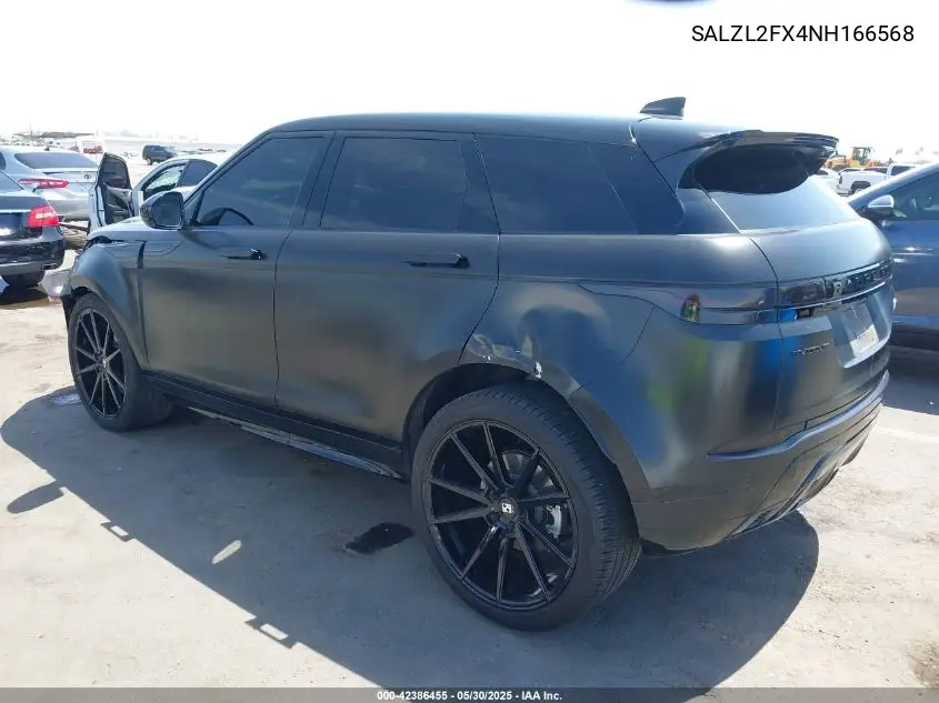 2022 Land Rover Range Rover Evoque R-Dynamic Se VIN: SALZL2FX4NH166568 Lot: 42386455