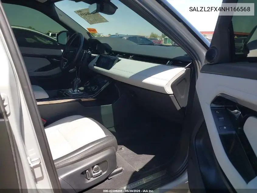 2022 Land Rover Range Rover Evoque R-Dynamic Se VIN: SALZL2FX4NH166568 Lot: 42386455
