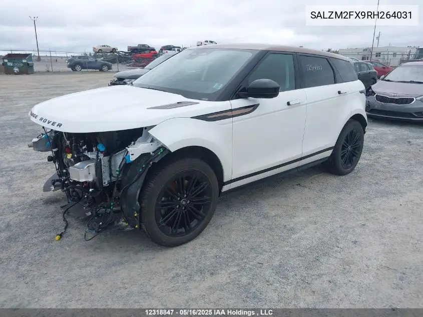 2024 Land Rover Range Rover Evoque P250 Dynamic Hse VIN: SALZM2FX9RH264031 Lot: 12318847