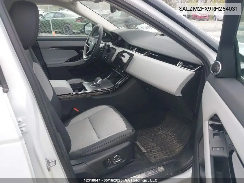 2024 Land Rover Range Rover Evoque P250 Dynamic Hse VIN: SALZM2FX9RH264031 Lot: 12318847