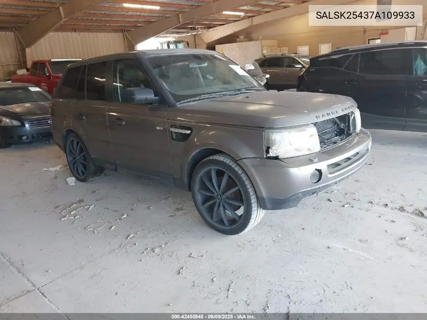 2007 Land Rover Range Rover Sport Hse VIN: SALSK25437A109933 Lot: 42455948