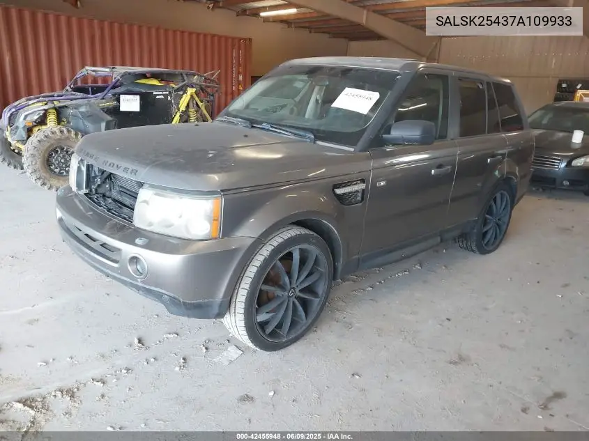 2007 Land Rover Range Rover Sport Hse VIN: SALSK25437A109933 Lot: 42455948