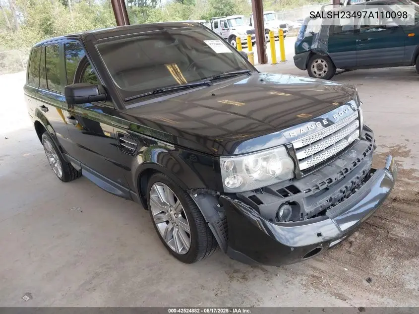2007 Land Rover Range Rover Sport Supercharged VIN: SALSH23497A110098 Lot: 42524882
