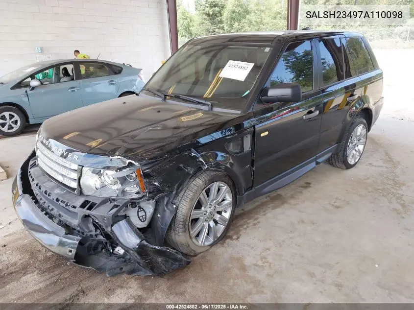 2007 Land Rover Range Rover Sport Supercharged VIN: SALSH23497A110098 Lot: 42524882
