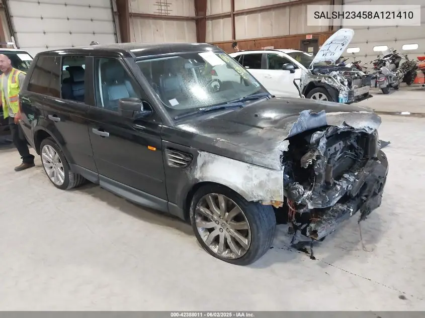 2008 Land Rover Range Rover Sport Supercharged VIN: SALSH23458A121410 Lot: 42388011
