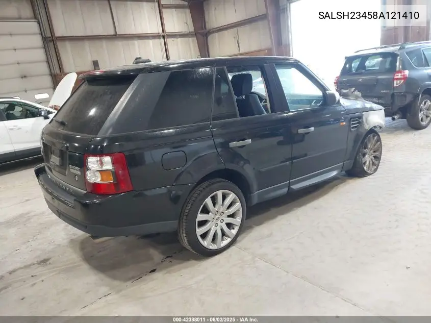 2008 Land Rover Range Rover Sport Supercharged VIN: SALSH23458A121410 Lot: 42388011