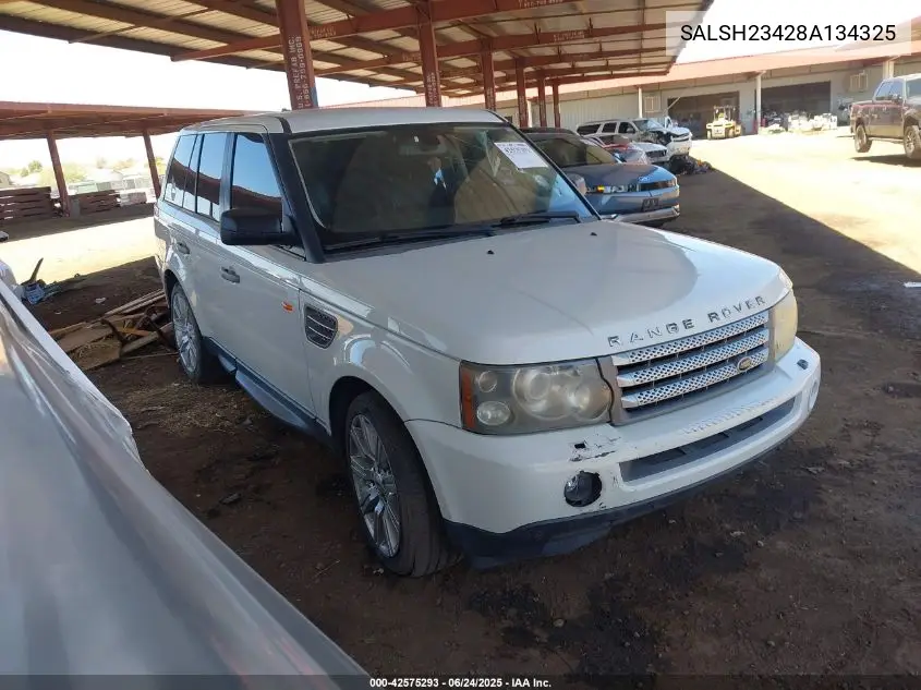 2008 Land Rover Range Rover Sport Supercharged VIN: SALSH23428A134325 Lot: 42575293