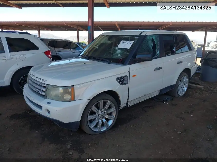 2008 Land Rover Range Rover Sport Supercharged VIN: SALSH23428A134325 Lot: 42575293