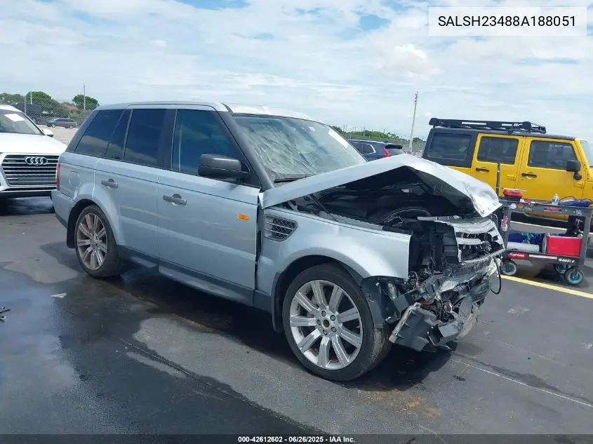 2008 Land Rover Range Rover Sport Supercharged VIN: SALSH23488A188051 Lot: 42612602