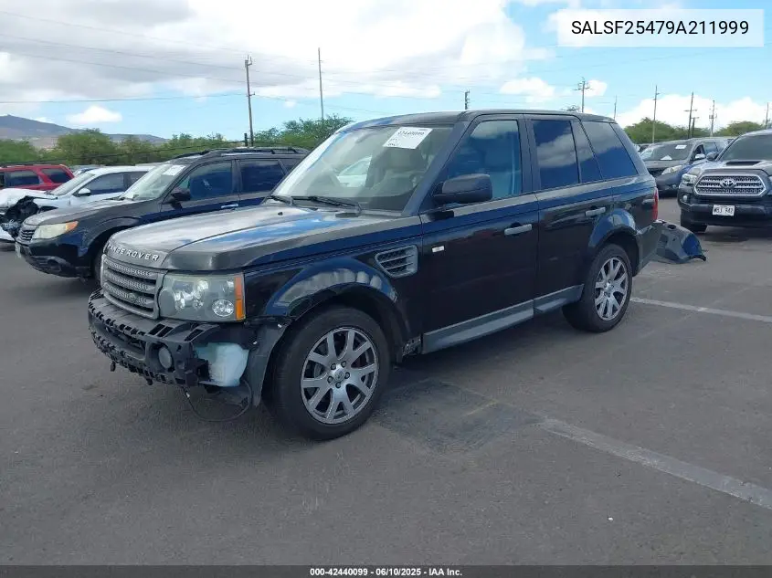 2009 Land Rover Range Rover Sport Hse VIN: SALSF25479A211999 Lot: 42440099