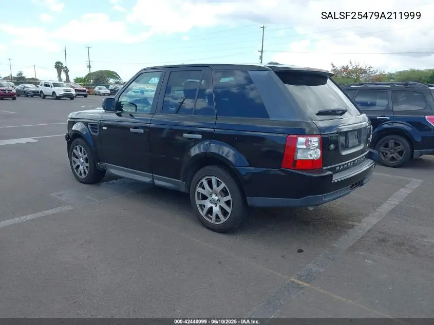 2009 Land Rover Range Rover Sport Hse VIN: SALSF25479A211999 Lot: 42440099