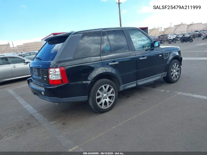 2009 Land Rover Range Rover Sport Hse VIN: SALSF25479A211999 Lot: 42440099