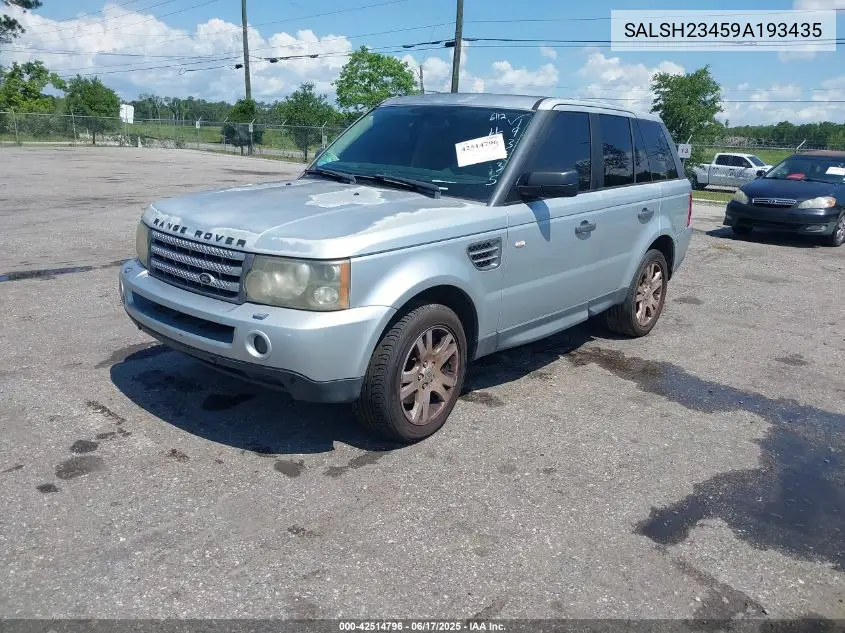 2009 Land Rover Range Rover Sport Supercharged VIN: SALSH23459A193435 Lot: 42514796