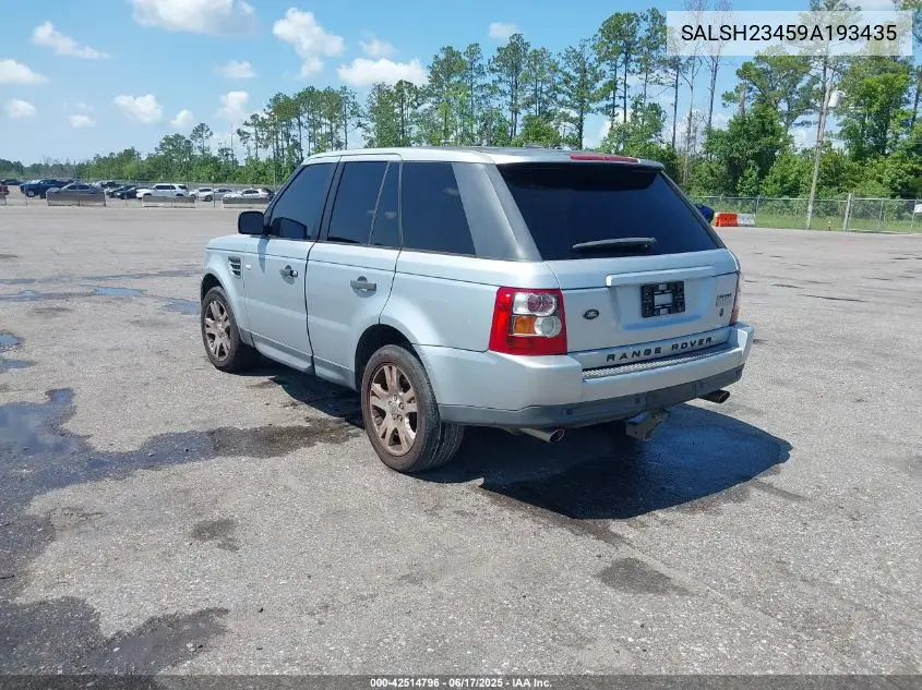 2009 Land Rover Range Rover Sport Supercharged VIN: SALSH23459A193435 Lot: 42514796