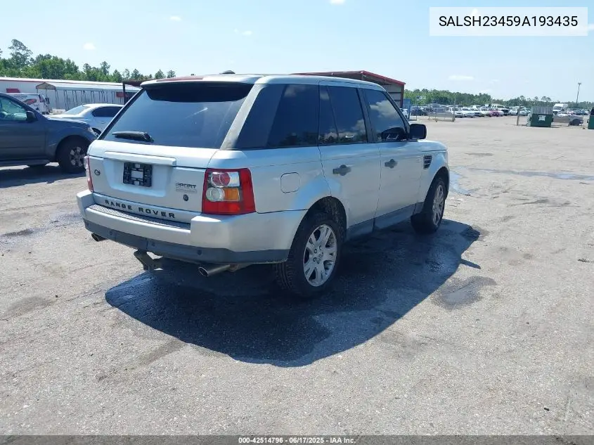 2009 Land Rover Range Rover Sport Supercharged VIN: SALSH23459A193435 Lot: 42514796