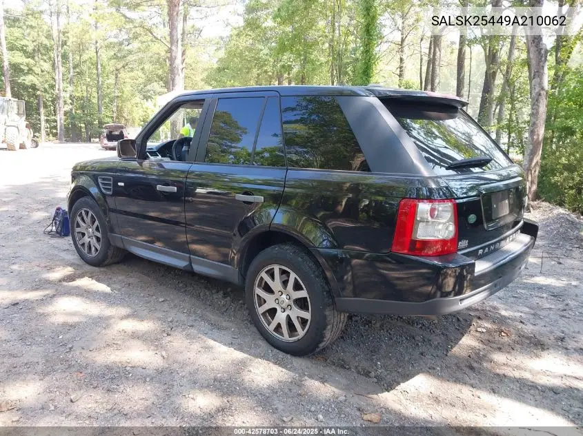 SALSK25449A210062 2009 Land Rover Range Rover Sport Hse