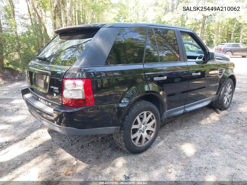 SALSK25449A210062 2009 Land Rover Range Rover Sport Hse