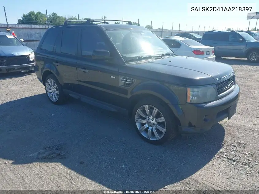 2010 Land Rover Range Rover Sport Hse VIN: SALSK2D41AA218397 Lot: 42457889