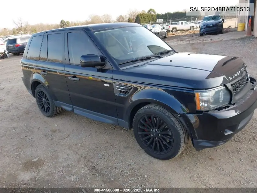 2011 Land Rover Range Rover Sport Hse VIN: SALSF2D48BA710513 Lot: 41506808