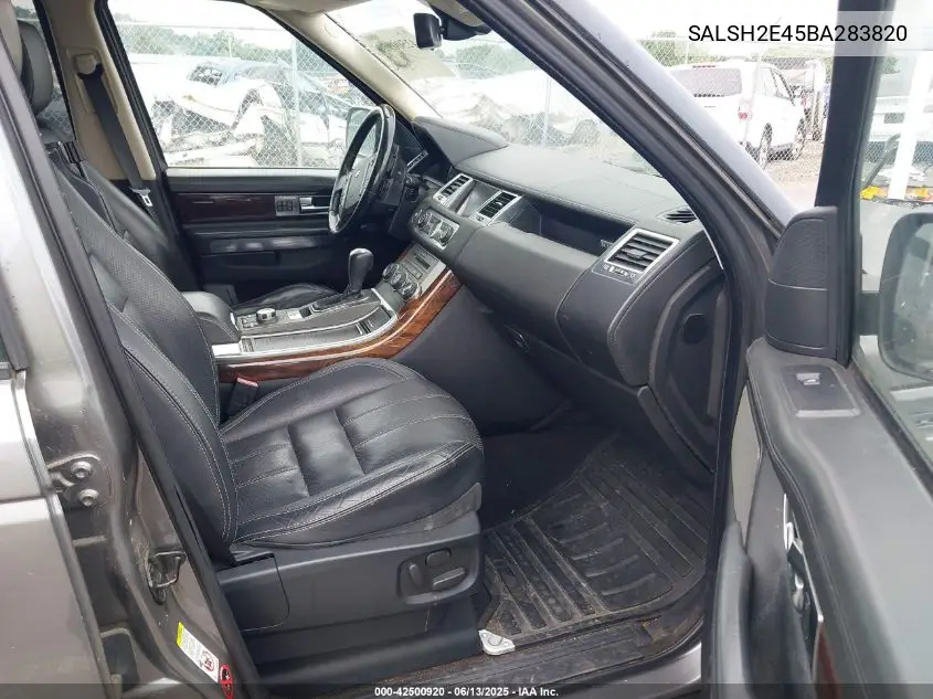 2011 Land Rover Range Rover Sport Supercharged VIN: SALSH2E45BA283820 Lot: 42500920