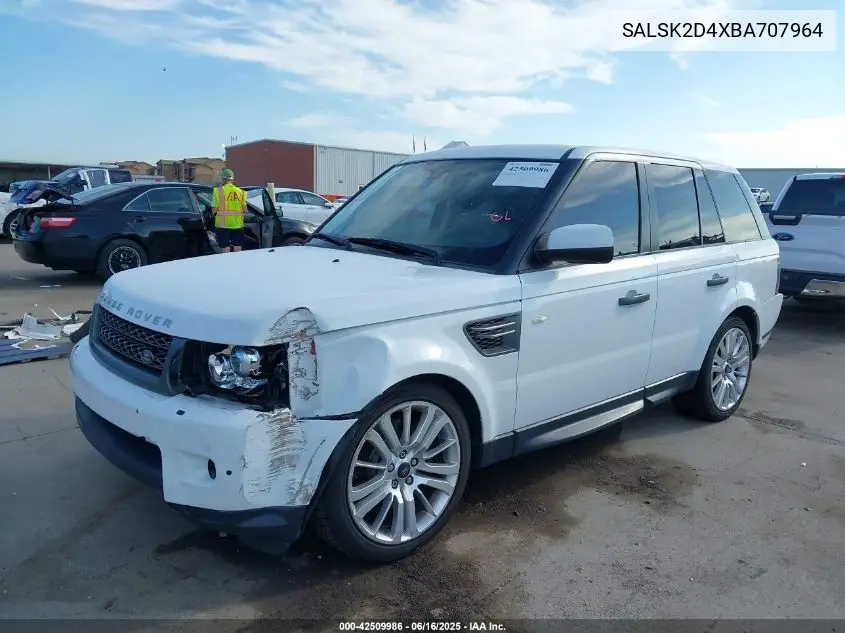 2011 Land Rover Range Rover Sport Lux VIN: SALSK2D4XBA707964 Lot: 42509986