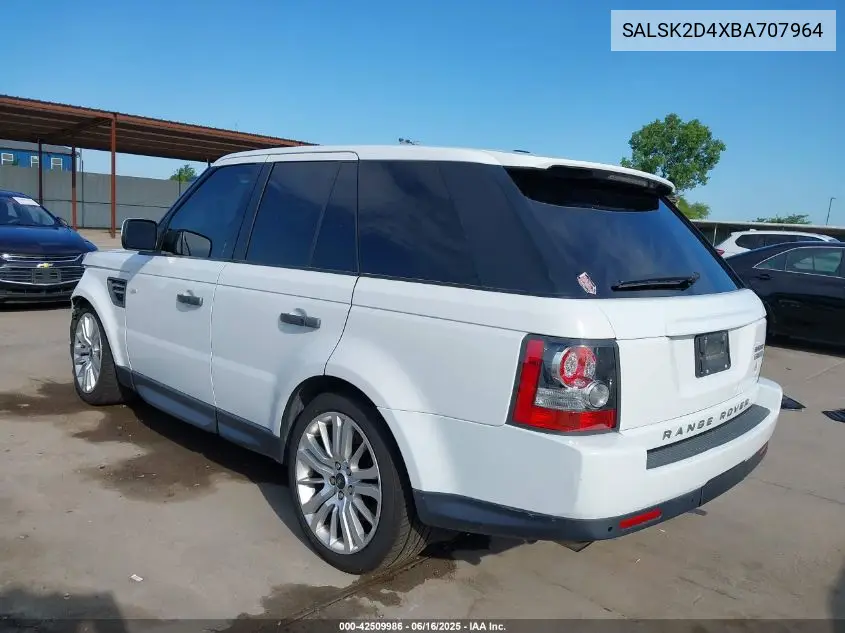 2011 Land Rover Range Rover Sport Lux VIN: SALSK2D4XBA707964 Lot: 42509986