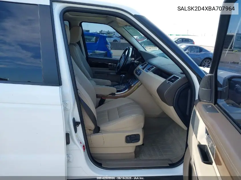 2011 Land Rover Range Rover Sport Lux VIN: SALSK2D4XBA707964 Lot: 42509986