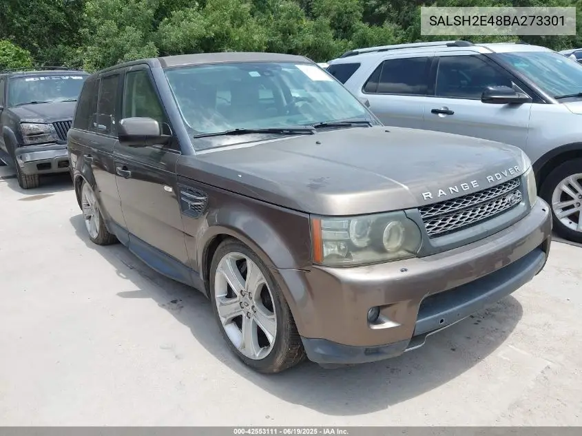 2011 Land Rover Range Rover Sport Supercharged VIN: SALSH2E48BA273301 Lot: 42553111