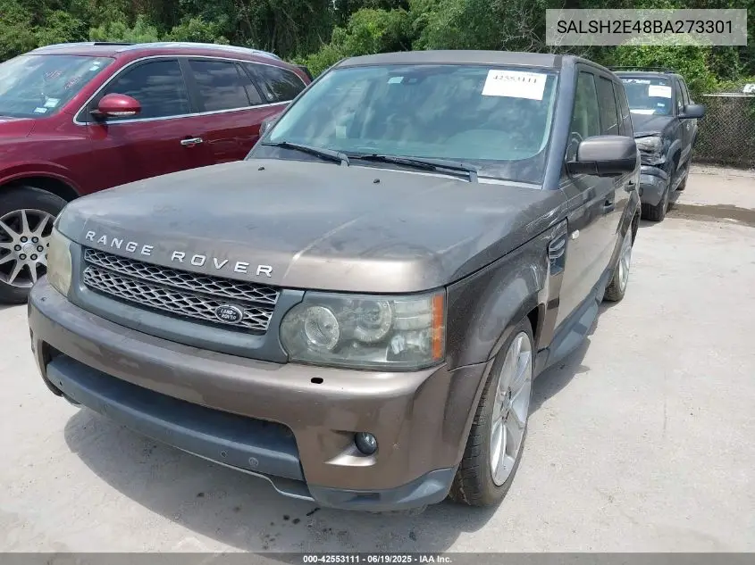 2011 Land Rover Range Rover Sport Supercharged VIN: SALSH2E48BA273301 Lot: 42553111