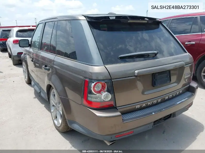 2011 Land Rover Range Rover Sport Supercharged VIN: SALSH2E48BA273301 Lot: 42553111