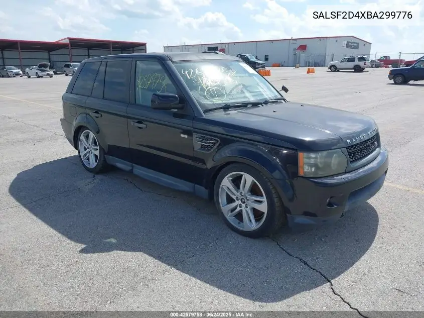 2011 Land Rover Range Rover Sport Hse VIN: SALSF2D4XBA299776 Lot: 42579758