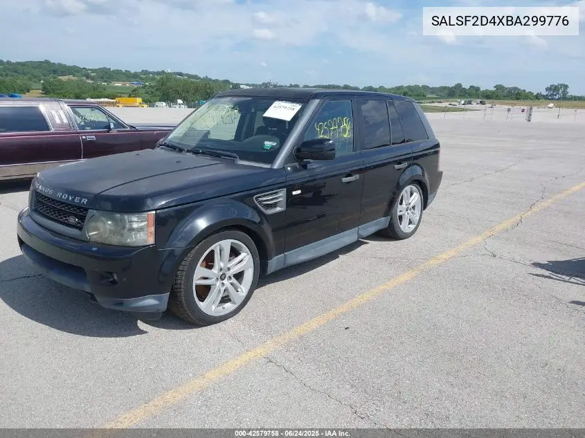 2011 Land Rover Range Rover Sport Hse VIN: SALSF2D4XBA299776 Lot: 42579758