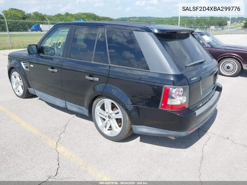 2011 Land Rover Range Rover Sport Hse VIN: SALSF2D4XBA299776 Lot: 42579758