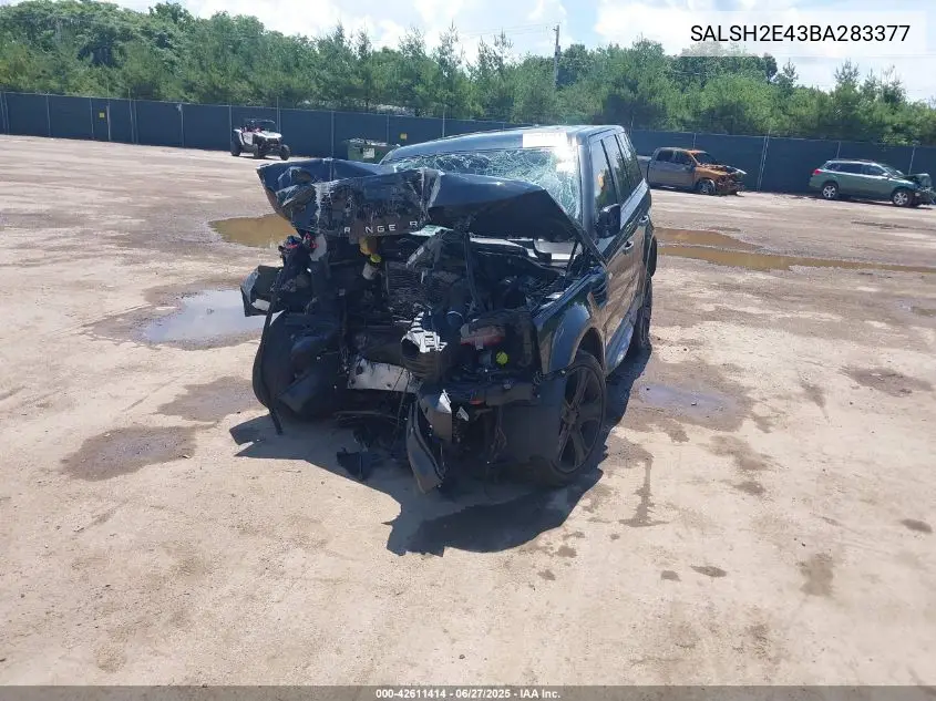 2011 Land Rover Range Rover Sport Supercharged VIN: SALSH2E43BA283377 Lot: 42611414