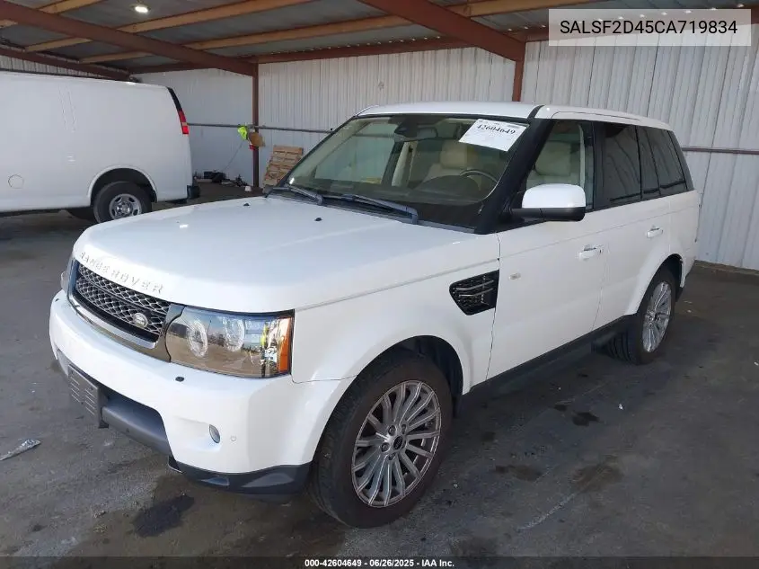 2012 Land Rover Range Rover Sport Hse VIN: SALSF2D45CA719834 Lot: 42604649