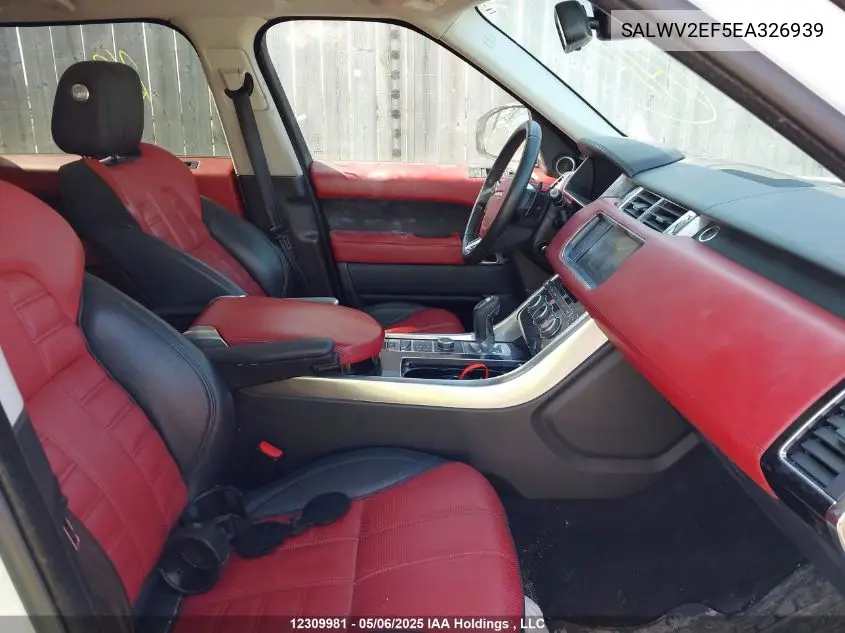 2014 Land Rover Range Rover Sport V8 Supercharged VIN: SALWV2EF5EA326939 Lot: 12309981