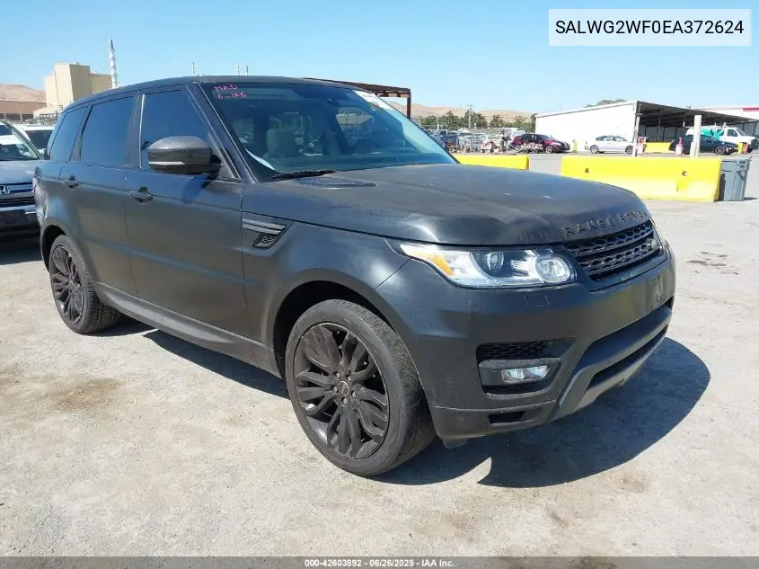 2014 Land Rover Range Rover Sport 3.0L V6 Supercharged Hse/3.0L V6 Supercharged Se VIN: SALWG2WF0EA372624 Lot: 42603892