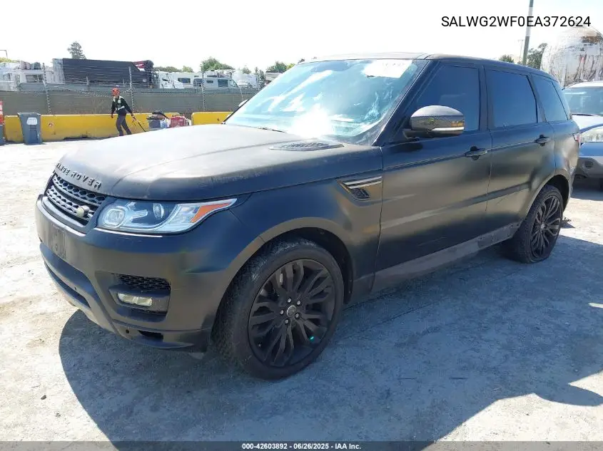 2014 Land Rover Range Rover Sport 3.0L V6 Supercharged Hse/3.0L V6 Supercharged Se VIN: SALWG2WF0EA372624 Lot: 42603892
