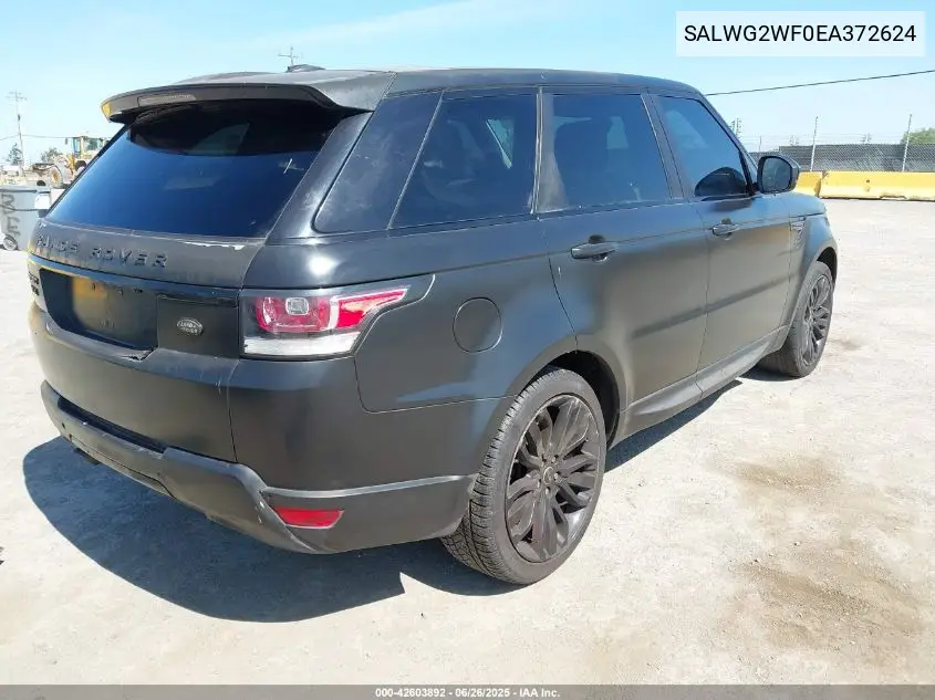 2014 Land Rover Range Rover Sport 3.0L V6 Supercharged Hse/3.0L V6 Supercharged Se VIN: SALWG2WF0EA372624 Lot: 42603892