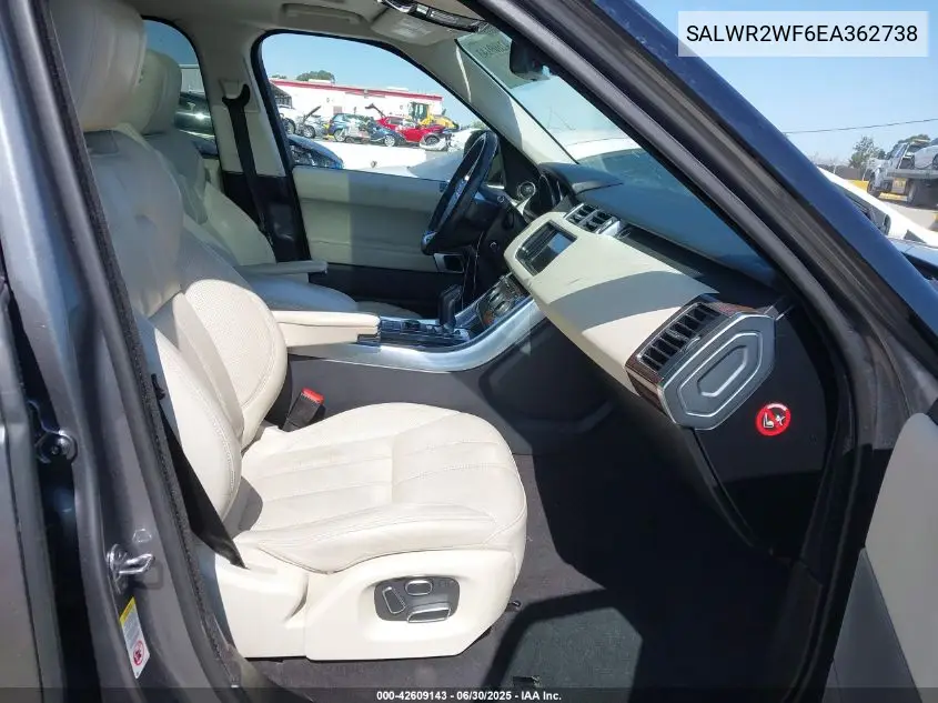 2014 Land Rover Range Rover Sport Hse VIN: SALWR2WF6EA362738 Lot: 42609143
