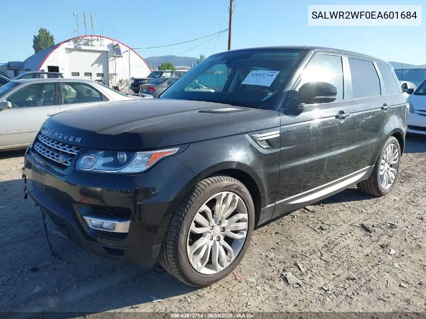 2014 Land Rover Range Rover Sport 3.0L V6 Supercharged Hse VIN: SALWR2WF0EA601684 Lot: 42613714